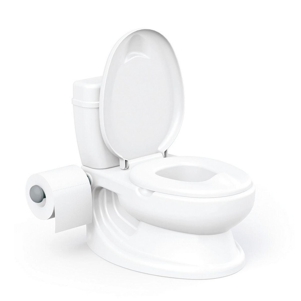 楽天Walmart 楽天市場店[送料無料] DOLU Educational Potty Training Toilet for Kids 18 Months + with Ainti-Slip, Toilet Paper Holder, Flush Sound Effect, Removable/Washable Pot & Storage White [楽天海外通販] | Dolu Educational Potty Training Toilet for Kids 1