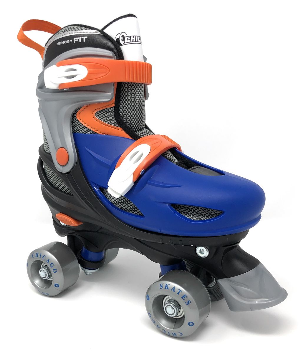 [送料無料] Chicago Skates ブルーアジャスタブルクアッドMDローラースケート [楽天海外通販] | Chicago Skates Blue Adjustable Quad MD Roller Skates