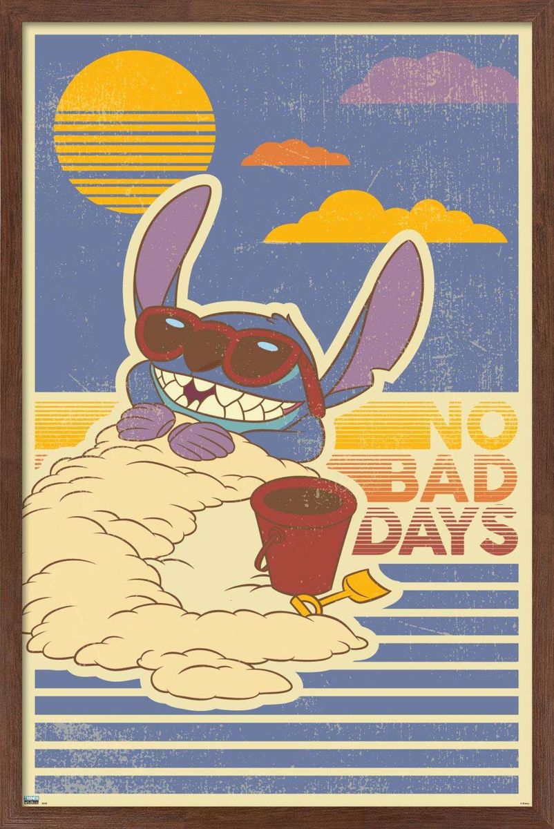 [送料無料] Disney Lilo and Stitch - No Bad Days Wall Poster, 14.725