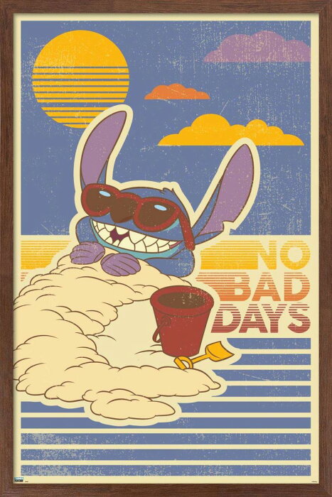 [送料無料] Disney Lilo and Stitch - No Bad Days Wall Poster, 14.725