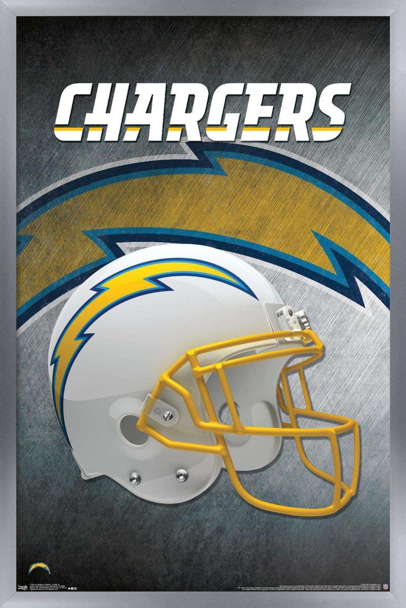 [送料無料] NFL Los Angeles Chargers - Helmet 19 Wall Poster, 14.725