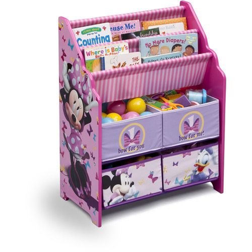 [RDY] [送料無料] Disney Minnie Mouse Book &amp; Toy Organizer by Delta Children [楽天海外通販] | Disney Minnie Mouse Book &amp; Toy Organizer by Delta Children