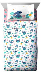 [RDY] [送料無料] Lilo and Stitch Hawaiian Denim Kids 3-Piece Twin Sheet Set, 100% Polyester, Pink, Disney [楽天海外通販] | Lilo and Stitch Hawaiian Denim Kids 3-Piece Twin Sheet Set, 100% Polyester, Pink, Disney