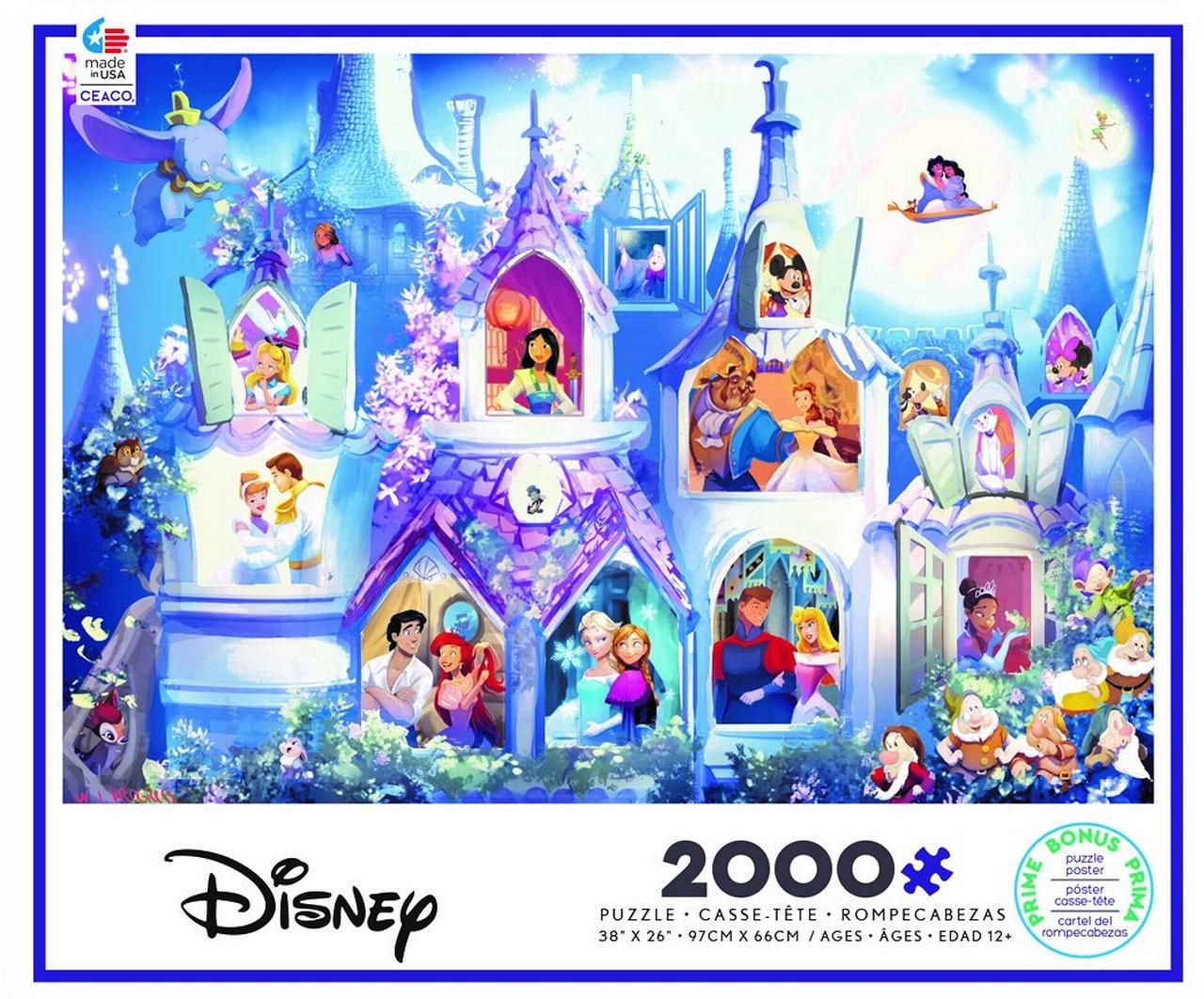   Ceaco 2000pc プリンセスキャッスル ディズニー  | Ceaco 2000pc Princess Castle Disney