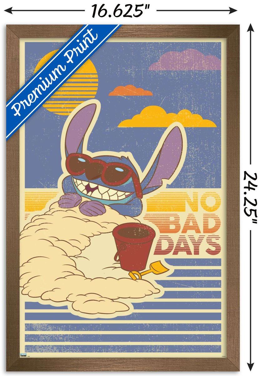 [送料無料] Disney Lilo and Stitch - No Bad Days Wall Poster, 14.725