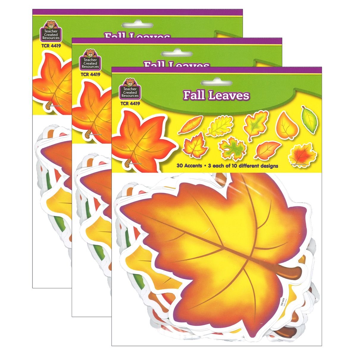 楽天Walmart 楽天市場店[RDY] [送料無料] Teacher Created Resources Dazzlers Fall Leaves Accents、1パック30個入り、3パック。 [楽天海外通販] | Teacher Created Resources Dazzlers Fall Leaves Accents, 30 Per Pack, 3 Packs