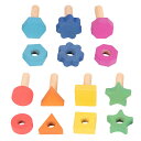 [送料無料] TickiT Rainbow Wooden Nuts &amp; Bolts - Set of 14 - 7 Nuts and 7 Bolts in Matching Shapes &amp; Colors - Ages 12m+ (レインボー・ナット＆ボルト 14個セット) [楽天海外通販] | TickiT Rainbow Wooden Nuts &amp; Bolt