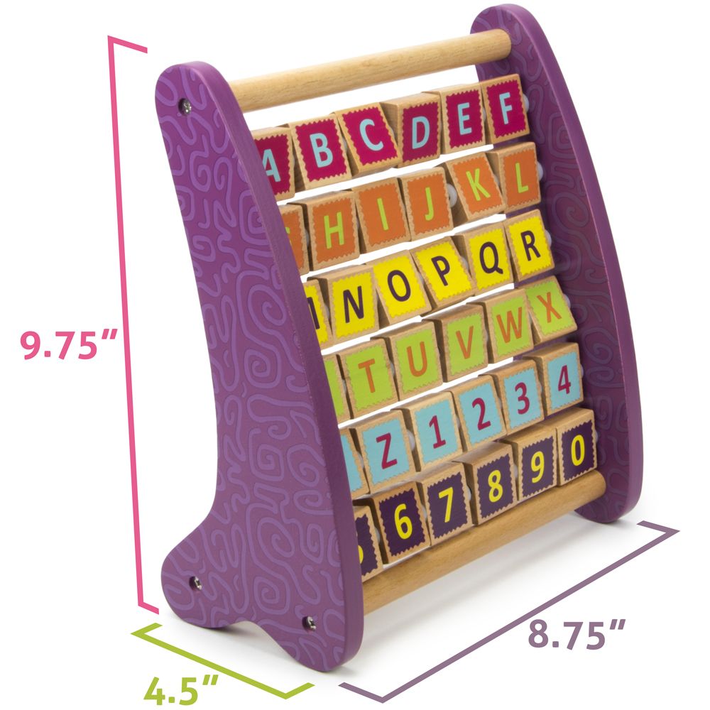 [送料無料] イマジネーション・ジェネレーション ポプラ教授の驚異のアルファベット・そろばん 木製ABC学習玩具 [楽天海外通販] | Imagination Generation Professor Poplar's Amazing Alph-Abacus Wooden ABC Learning Toy