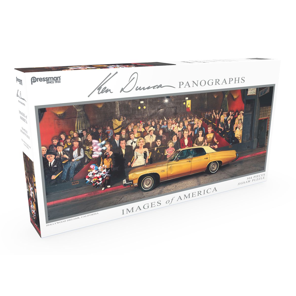 [送料無料] Pressman Toys - イメージズ オブ アメリカ 504ピース パノラマパズル ハリウッド ドリームズ [楽天海外通販] | Pressman Toys - Images of America 504 Piece Panoramic Puzzle, Hollywood Dreams