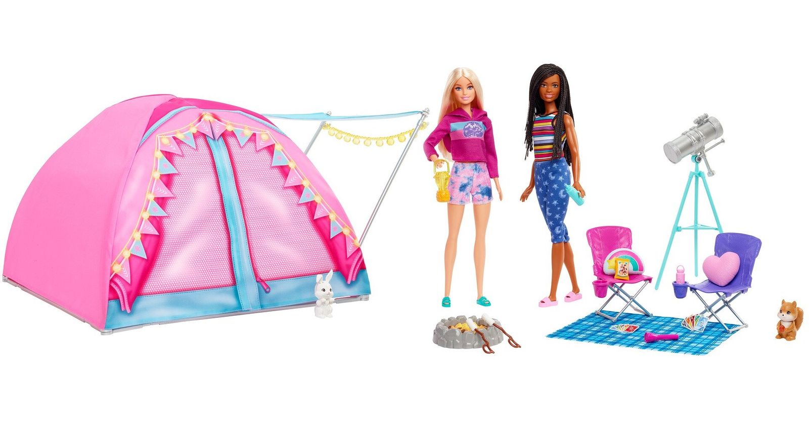 [RDY] [送料無料] Barbie It Takes Two キャンプ人形プレイセット、22ピース [楽天海外通販] | Barbie It Takes Two Camping Doll Playset, 22 Pieces