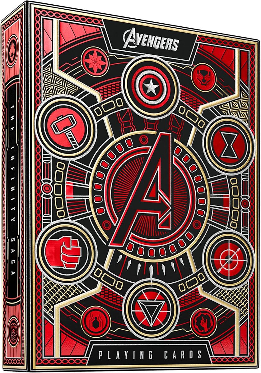 [RDY] [] ZI[11gvACtBjeBET[K̃AxW[YbhJ[EFC [yVCOʔ] | Theory 11 Playing Cards, Avengers Red Colorway of the Infinity Saga