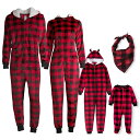 [] obt@[vChzf[ƑNX}XpW}pQjIX[c TCYS`3XL [yVCOʔ] | Buffalo Plaid Holiday Matching Family Christmas Pajamas Women's Sleepwear Union Suit, Sizes S-3XL