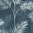 [] t@CfR TEXr[` lCr[tYǎ [yVCOʔ] | Fine Decor South Beach Navy Fronds Wallpaper