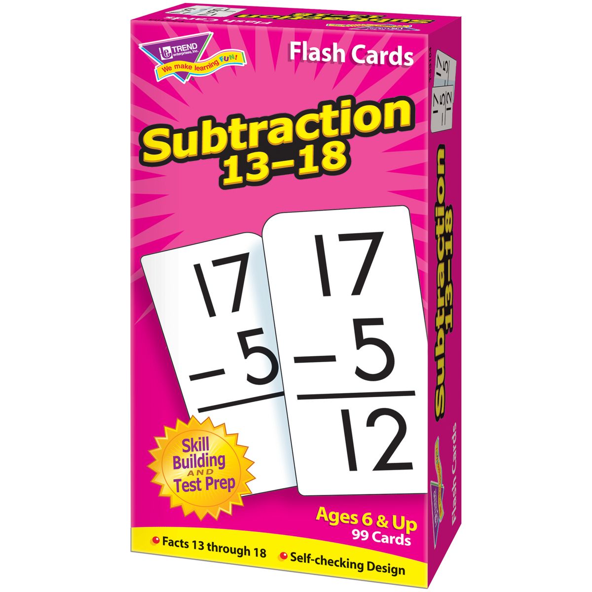 [送料無料] 引き算 13-18 スキルドリルフラッシュカード [楽天海外通販] | Subtraction 13-18 Skill Drill Flash Cards