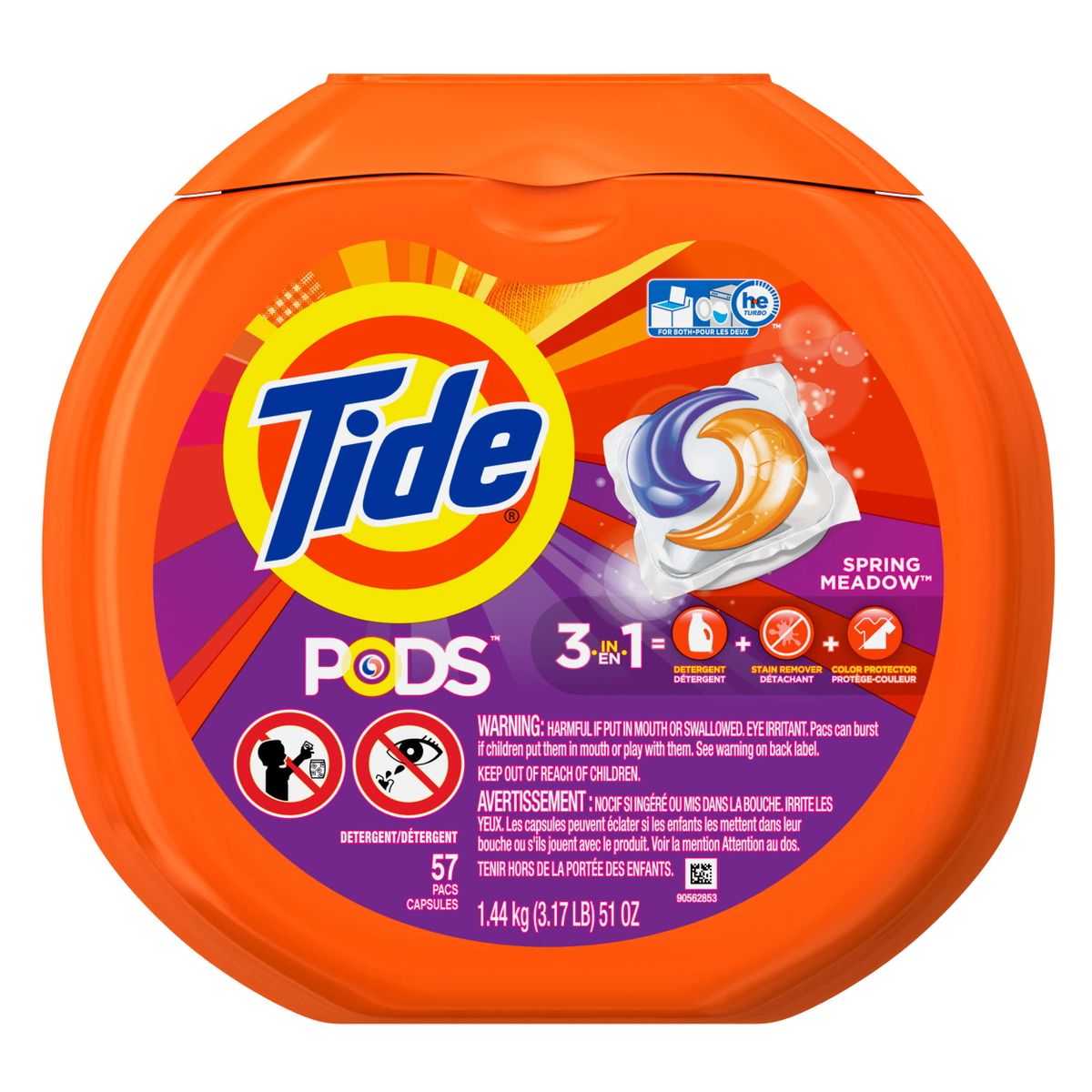 楽天Walmart 楽天市場店[RDY] [送料無料] Tide PODS液体洗濯洗剤パック、スプリングメドウ、57個入り [楽天海外通販] | Tide PODS Liquid Laundry Detergent Pacs, Spring Meadow, 57 count