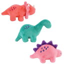 [送料無料] Luvable Friends 犬の鳴き声付きぬいぐるみ（ロープ付き） ピンク 恐竜 1サイズ [楽天海外通販] | Luvable Friends Dog Squeaky Plush Dog Toy with Rope, Pink Dinosaurs, One Size