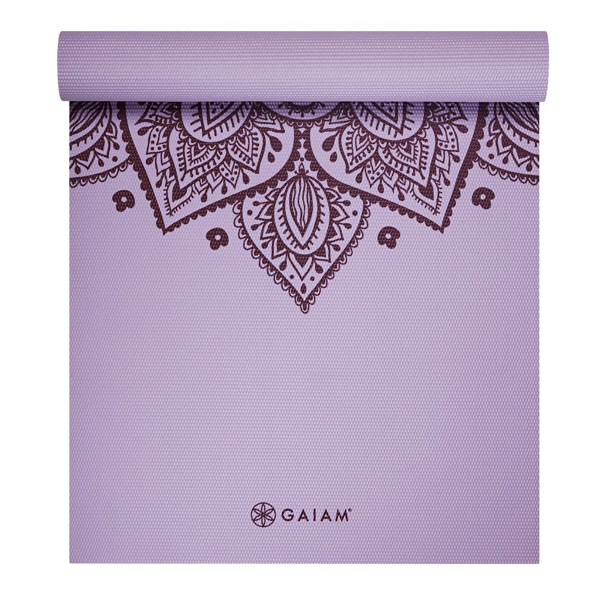 [送料無料] Gaiam ライラックサンディアル PVCプリントヨガマット 厚さ5mm [楽天海外通販] | Gaiam Lilac Sundial PVC Printed Yoga Mat, 5mm Thickness