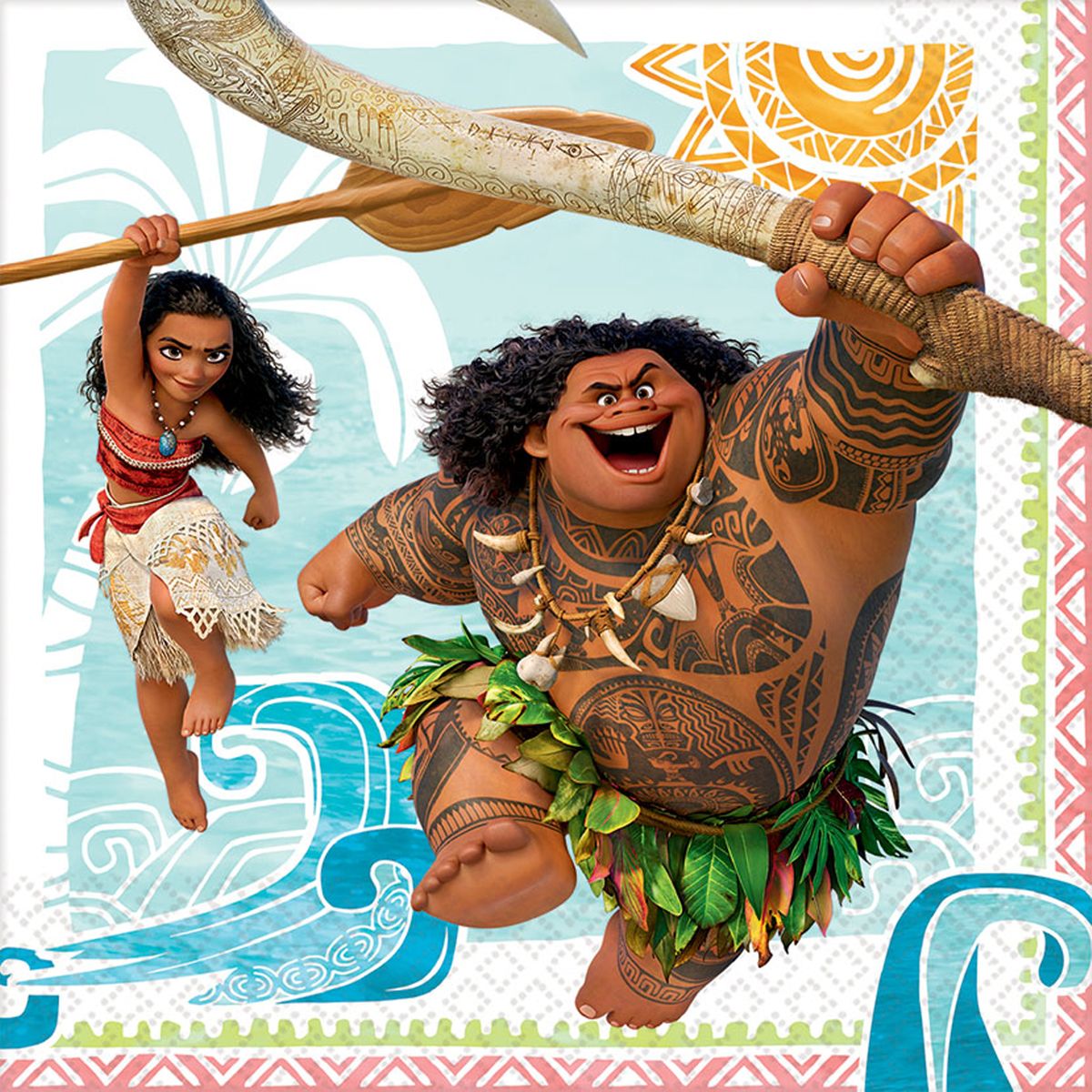 [RDY] [送料無料] モアナパーティーペーパーランチナプキン16個入り [楽天海外通販] | Moana Party Paper Lunch Napkins, 16ct