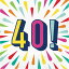 [送料無料] バースデーバースト40ナプキン 48名様分 [楽天海外通販] | Birthday Burst 40 Napkins, 48 Count for 48 Guests