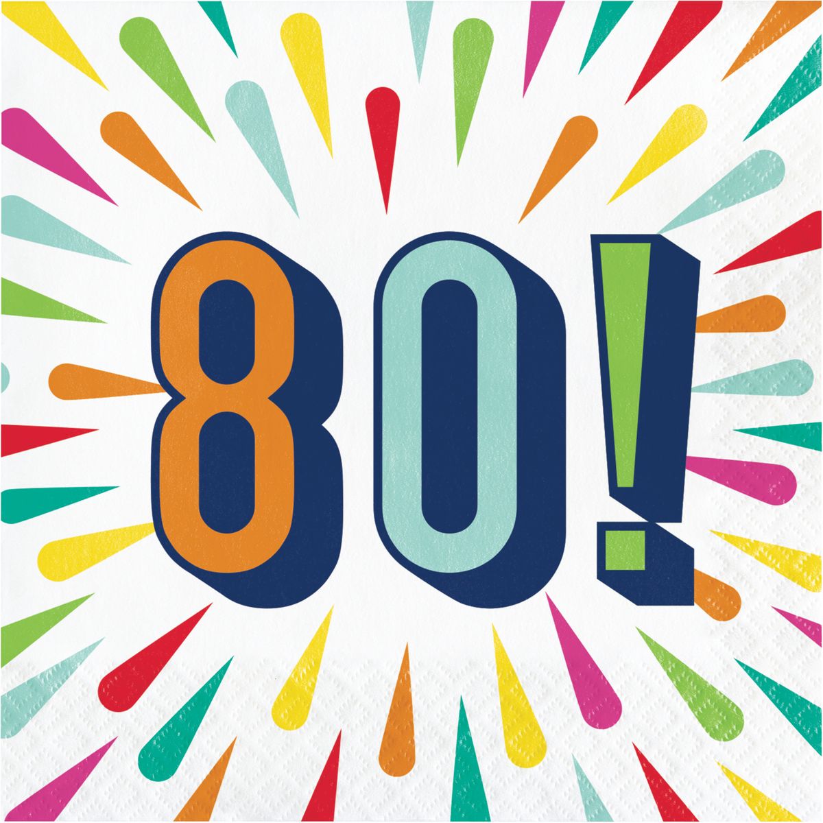 [RDY] [送料無料] バースデーバースト 80ナプキン 48人分 [楽天海外通販] | Birthday Burst 80 Napkins, 48 Count for 48 Guests