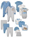 [送料無料] Wonder Nation 男の子用新生児服ギフトセット 14点セット [楽天海外通販] | Wonder Nation Baby Boy Newborn Clothes Essentials Gift Set, 14-Piece