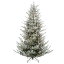 [̵] 6.5'äƾȤ餵줿줿Τߤο͹Ūʥꥹޥ ĥ꡼-Τʥ饤 [ŷ] | 6.5' Pre-Lit Flocked Little River Fir Artificial Christmas Tree - Clear Lights