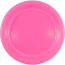   JAMラウンドプラスチックパーティープレート、フクシアピンク、20/パック、小、7インチ  | JAM Round Plastic Party Plates, Fuchsia Pink, 20/Pack, Small, 7"