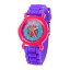 [送料無料] Disney 回転赤、Meilin Lee の女の子のピンクのプラスチック時間の教師の腕時計、紫色のシリコーンの革紐、WDS001146。 [楽天海外通販] | Disney Turning Red,Meilin Lee Girls' Pink Plastic Time Teacher Watch, Purple Silicone Strap, WDS001146