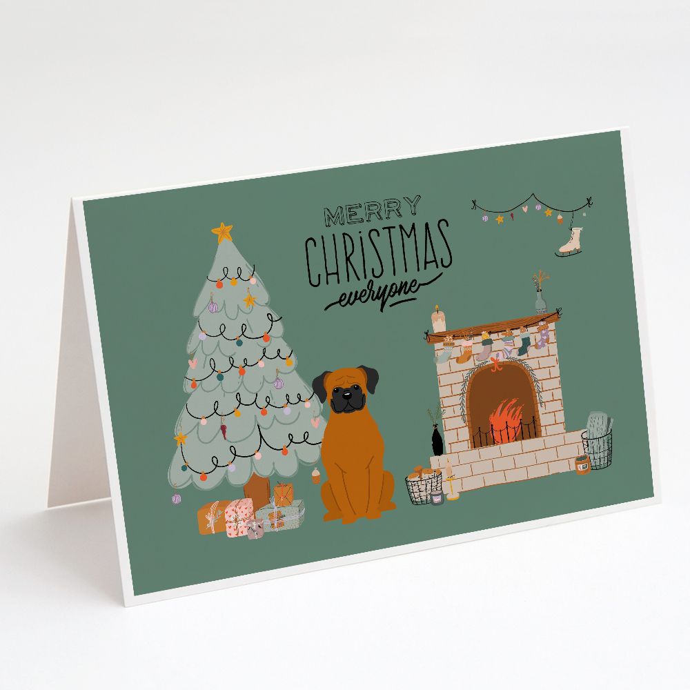 [RDY] [送料無料] Caroline's Treasures Fawn Boxer Christmas Greeting Cards with Envelopes, 5