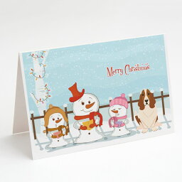 [RDY] [送料無料] Caroline's Treasures Merry Christmas Carolers Basset Hound Christmas Greeting Cards with Envelopes, 5" x 7" (8 Count) [楽天海外通販] | Caroline's Treasures Merry Christmas Carolers Basset Hound Christmas Greeting Cards with Env