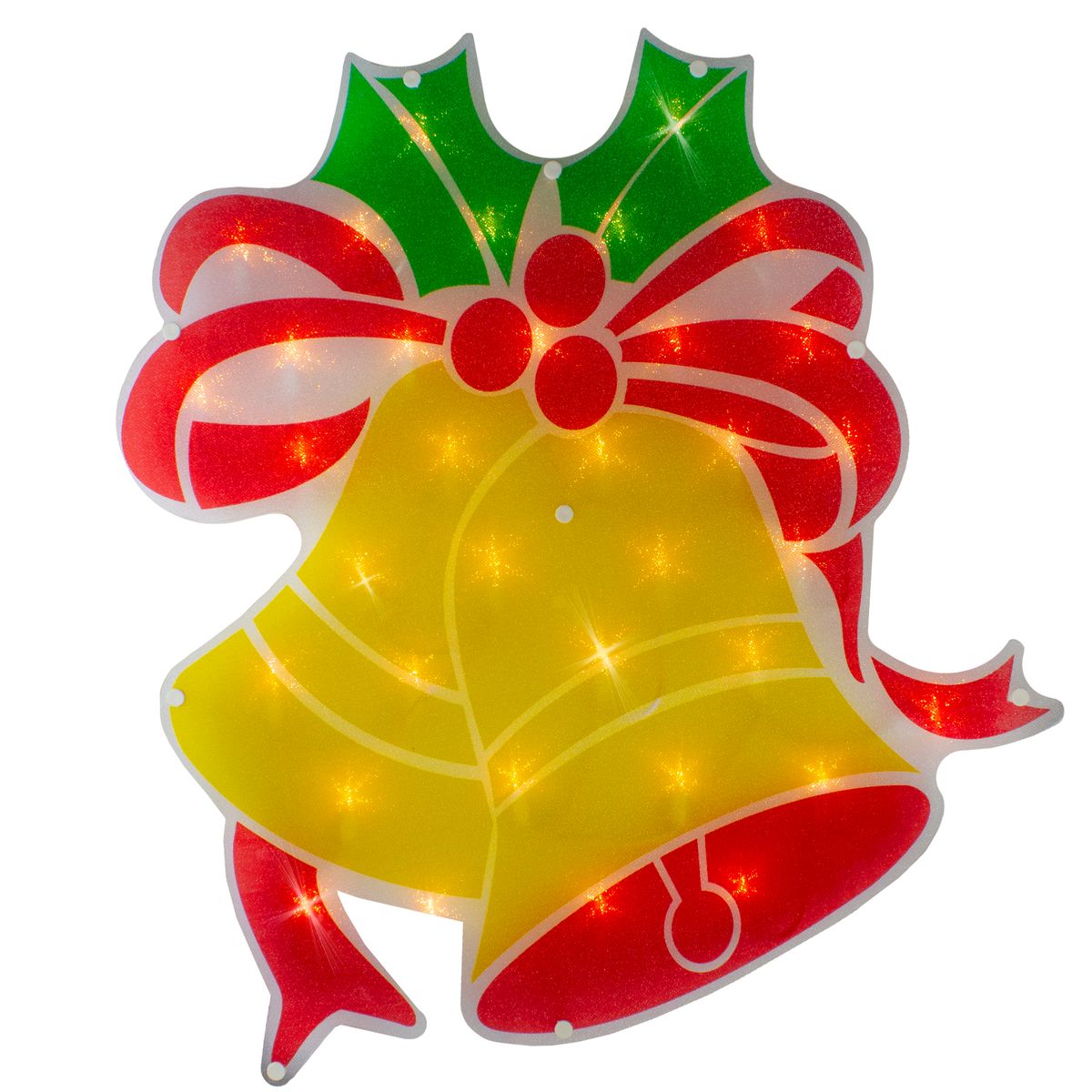 [RDY] [送料無料] 19インチライトアップクリスマスベルウィンドウシルエット [楽天海外通販] | 19" Lig..