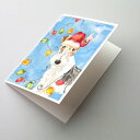 [RDY] [送料無料] Caroline's Treasures フォックステリア クリスマスカード（封筒付き）、5インチ x 7インチ（8カウント [楽天海外通販] | Caroline's Treasures Fox Terrier Christmas Greeting Cards with Envelopes, 5
