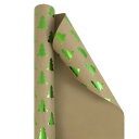 [RDY] [] JAMy[p[NX}XA25tB[gA1/pbNANtgO[c[̃Mtgbv [yVCOʔ] | JAM Paper Christmas Wrapping Paper, 25 Sq ft, 1/Pack, Kraft Green Trees Gift