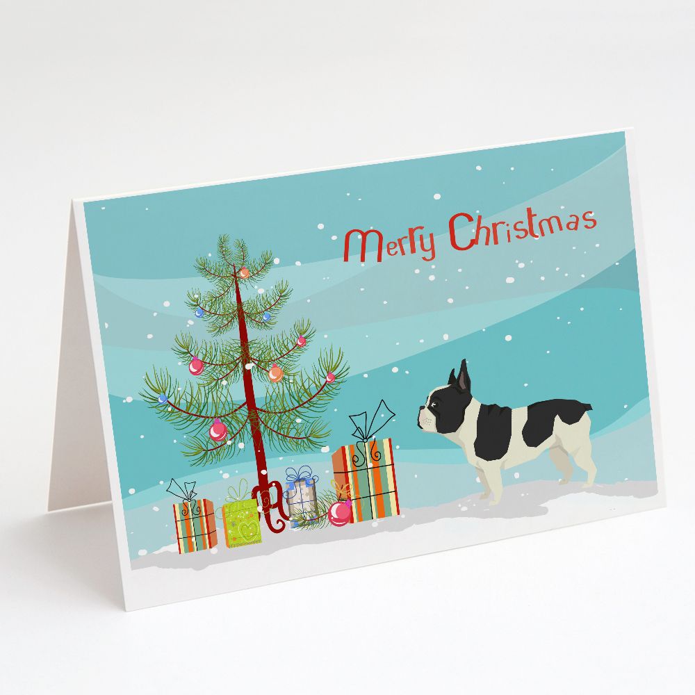 [RDY] [送料無料] Caroline's Treasures フレンチブルドッグのクリスマスカード（封筒付き）、5インチ x 7インチ（8カウント [楽天海外通販] | Caroline's Treasures French Bulldog Christmas Greeting Cards with Envelope