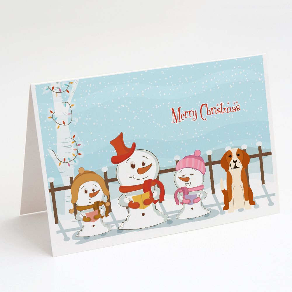 [RDY] [送料無料] Caroline's Treasures Merry Christmas Carolers English Foxhound Christmas Greeting Cards with Envelopes, 5" x 7" (8 Count) [楽天海外通販] | Caroline's Treasures Merry Christmas Carolers English Foxhound Christmas Greeting Cards
