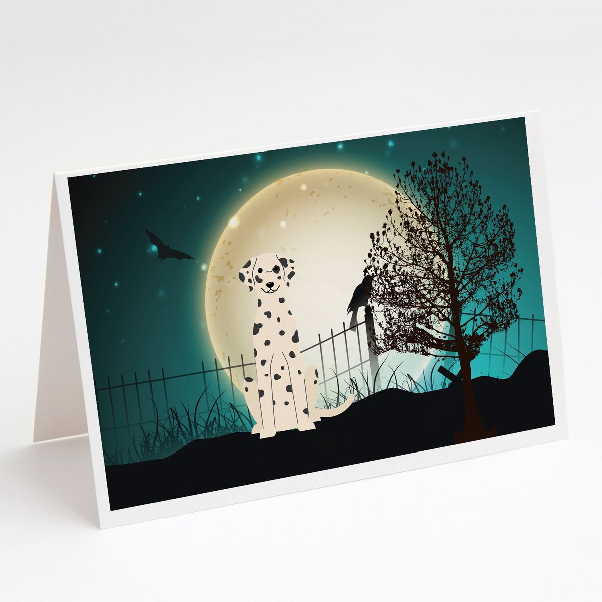 Rakuten - [RDY] [送料無料] Caroline'sTreasures Scary Dalmatian Halloween Greeting Cards with Envelopes, 5