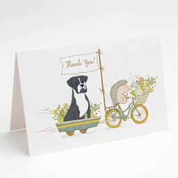 [RDY] [送料無料] Caroline's Treasures Boxer Black Natural Ears Greeting Cards with Envelopes, 5" x 7" (8 Count) [楽天海外通販] | Caroline's Treasures Boxer Black Natural Ears Greeting Cards with Envelopes, 5" x 7" (8 Count)