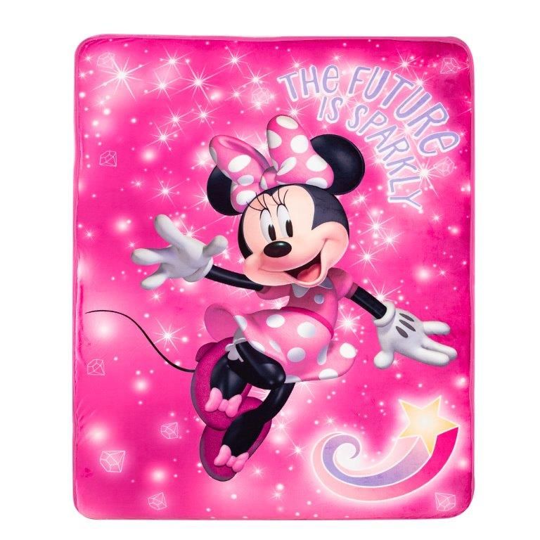 [RDY] [送料無料] ミニーマウス スパークス オーバーサイズシェルパ スロー [楽天海外通販] | Minnie Mouse Sparkles Oversized Sherpa Throw