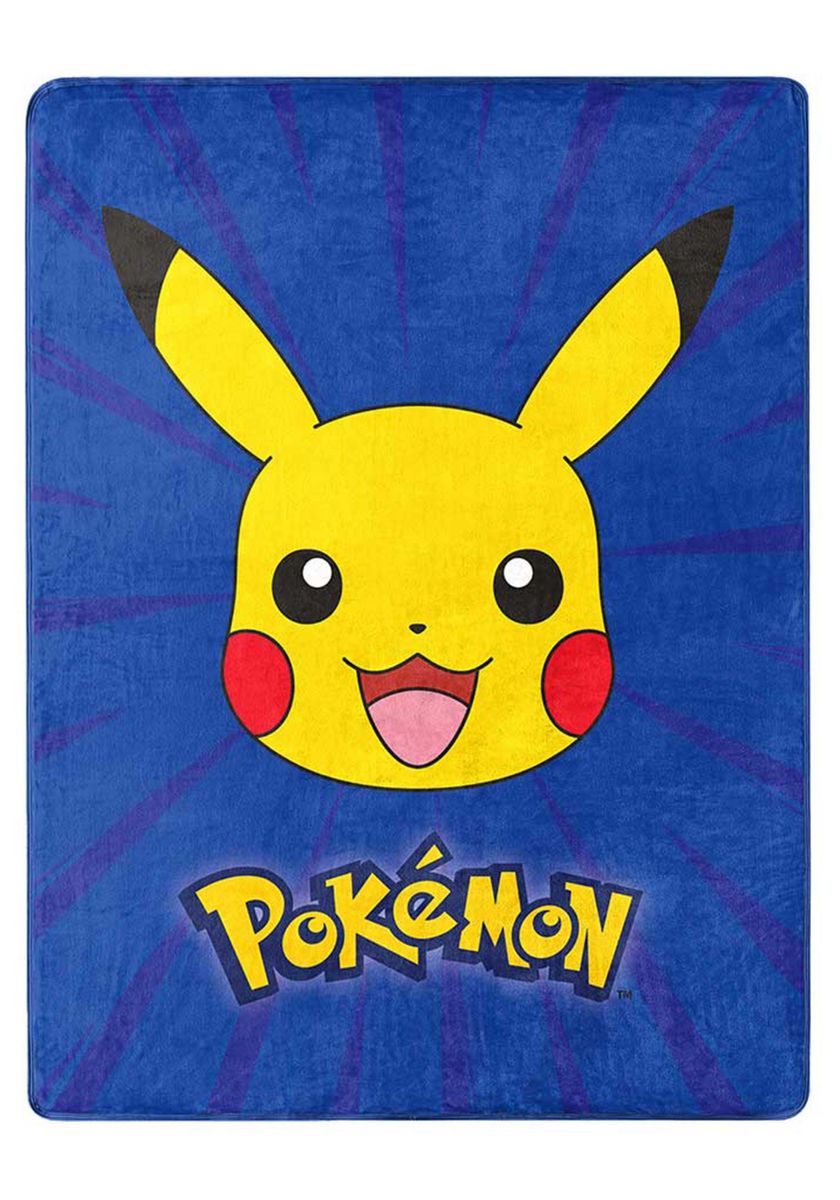 [OVS] [送料無料] ポケットモンスター スローブランケット バーストピカ シルクタッチ ポリエステル100％ 46インチ 60インチ 各1枚入 [楽天海外通販] | Pokemon Throw Blanket Burst Pika Silk…