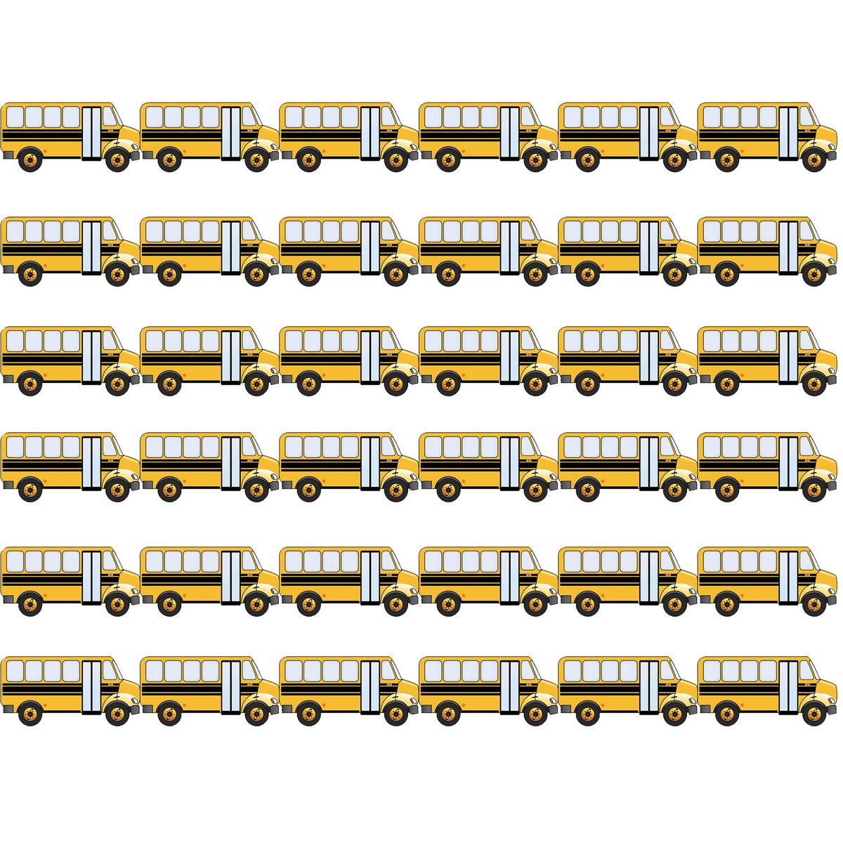 [RDY] [送料無料] Hygloss スクールバスダイカットボーダー 72枚組 [楽天海外通販] | Hygloss School Bus Die Cut Border, 72 Pieces
