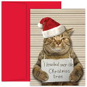 [RDY] [送料無料] JAMペーパー クリスマスカードセット Bad Cat 18枚入り [楽天海外通販] | JAM Paper Christmas Card Sets, Bad Cat, 18/Packの商品画像