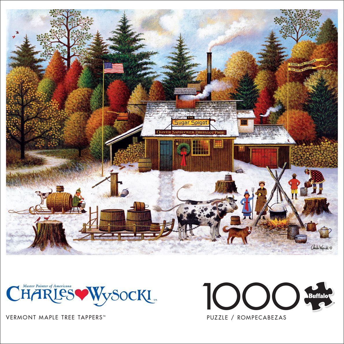 [RDY] [̵] Buffalo Games 1000ԡ 㡼륺磻å ȡ᡼ץ롦ĥ꡼åѡ ѥ [ŷ] | Buffalo Games 1000-Piece Charles Wysocki Vermont Maple Tree