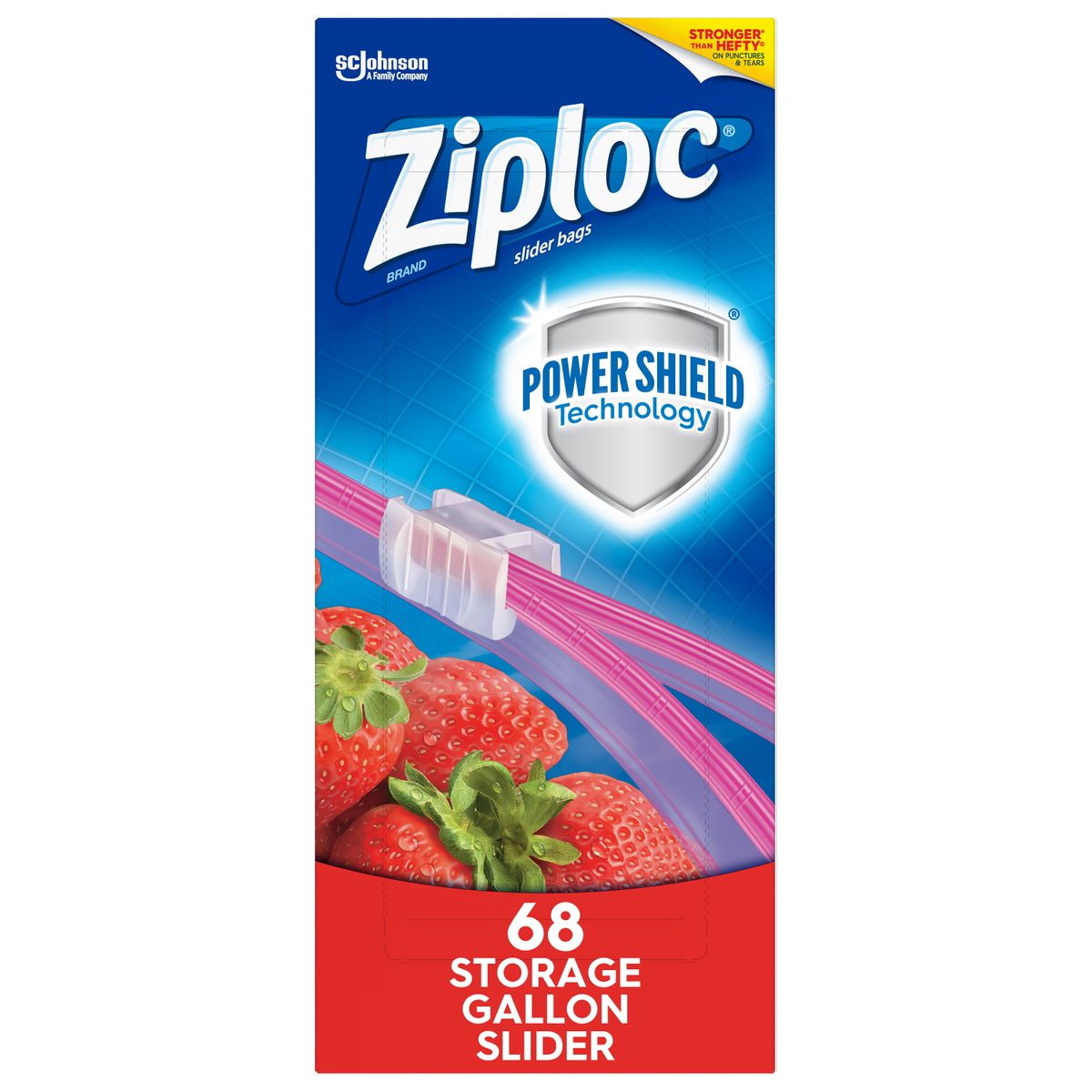 [RDY] [送料無料] Ziploc パワーシールドテクノロジー搭載の?ブランドスライダーストレージバッグ、ガ..