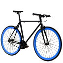 [送料無料] Golden Cycles マジックブラック/ブルー フィックスドギア 52cm [楽天海外通販] | Golden Cycles Magic Black/Blue Fixed Gear 52 cm