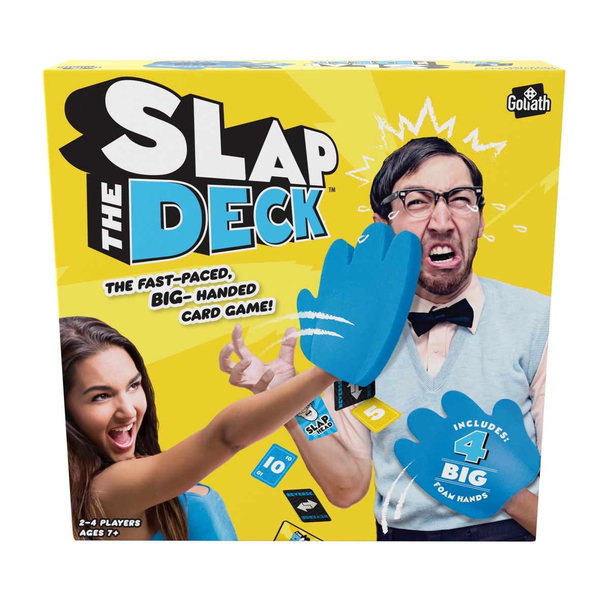 [送料無料] Goliath ビックフォームハンドでテンポよく遊べるカードゲーム「Slap the Deck Game」 7歳以上、2～4人用 [楽天海外通販] | Goliath Slap the Deck Game - Fast-Paced Card Game With BIG Foam Hands - Ages