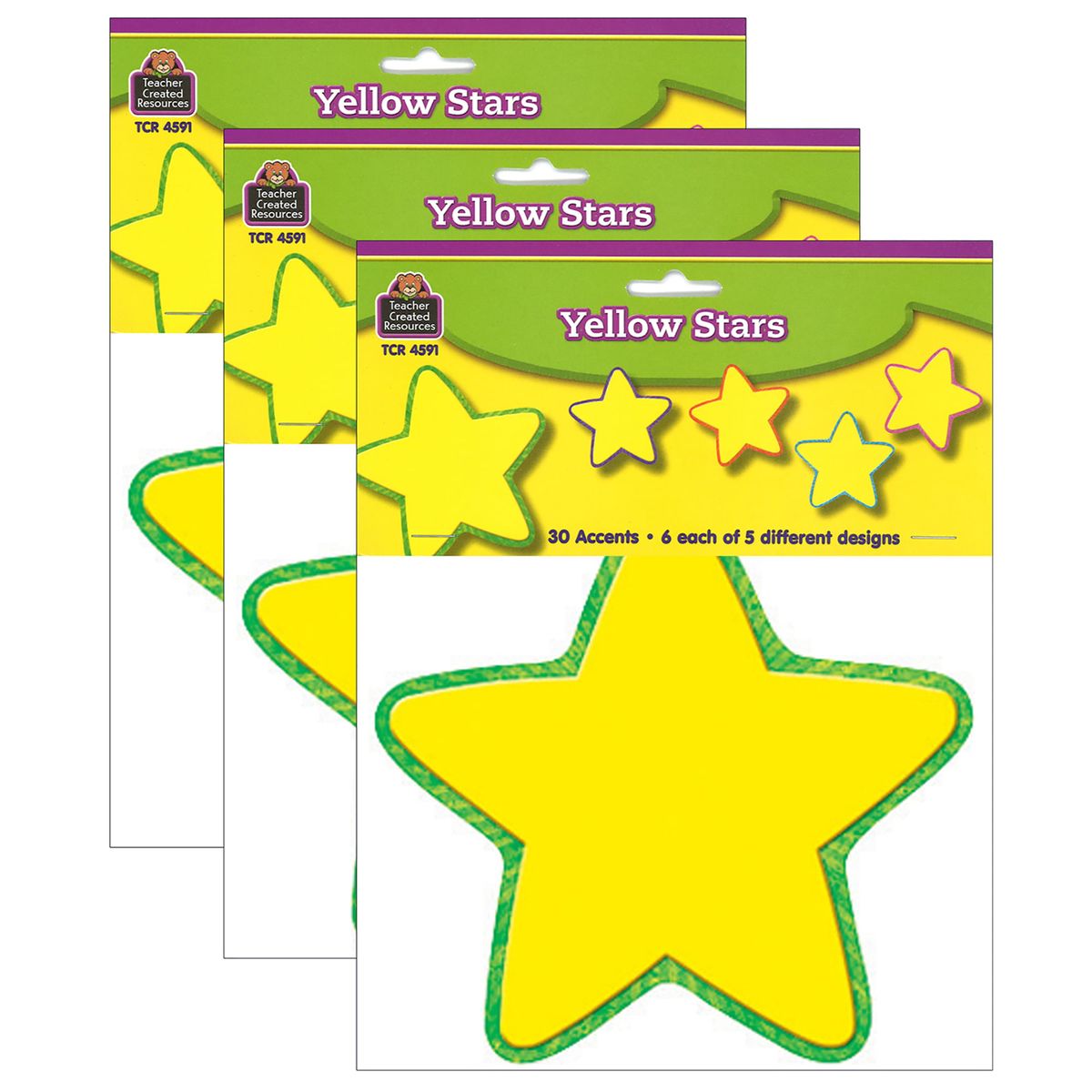 [RDY] [送料無料] Teacher Created Resources イエロースターズアクセント 90個入り [楽天海外通販] | Teacher Created Resources Yellow Stars Accents, 90 Pieces