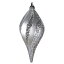 [̵] Vickerman 12'' Silver Glitter Swirl Drop ꥹޥʥ [ŷ] | Vickerman 12'' Silver Glitter Swirl Drop Christmas Ornament