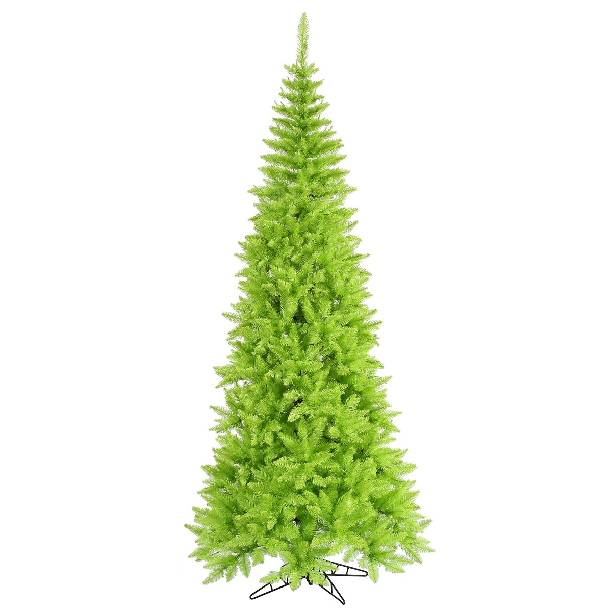 [送料無料] Vickerman 5.5' Lime Fir Slim Artificial Christmas Tree, Unlit - Faux Fir Christmas Tree - Seasonal Indoor Home Decor. [楽天海外通販] | Vickerman 5.5' Lime Fir Slim Artificial Christmas Tree, Unlit - Faux Fir Christmas Tree