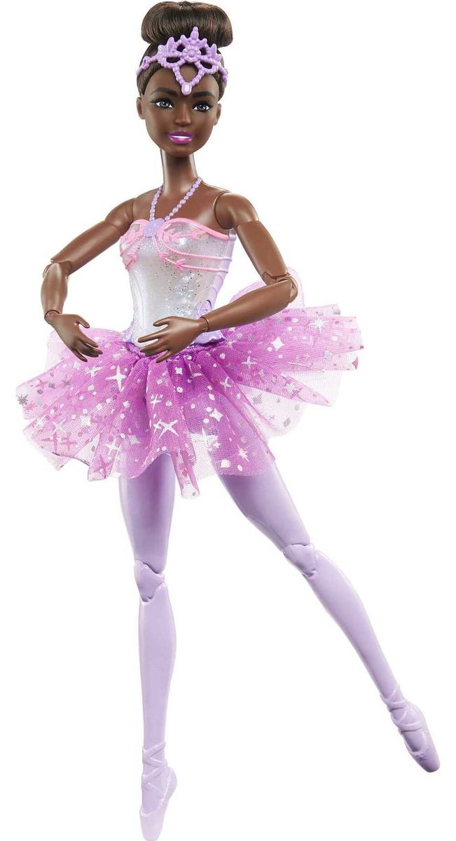 [RDY] [] Barbie h[gsA gDCNCc o[ih[ ulbg CgAbv@\t eBA`` [yVCOʔ] | Barbie Dreamtopia Twinkle Lights Ballerina Doll, Brun