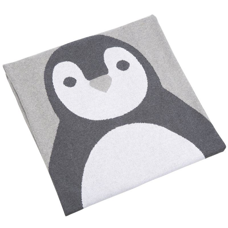 [RDY] [送料無料] Safavieh Olly The Penguin Baby Throw, Grey/White [楽天海外通販] | Safavieh Olly The Penguin Baby Throw, Grey/White